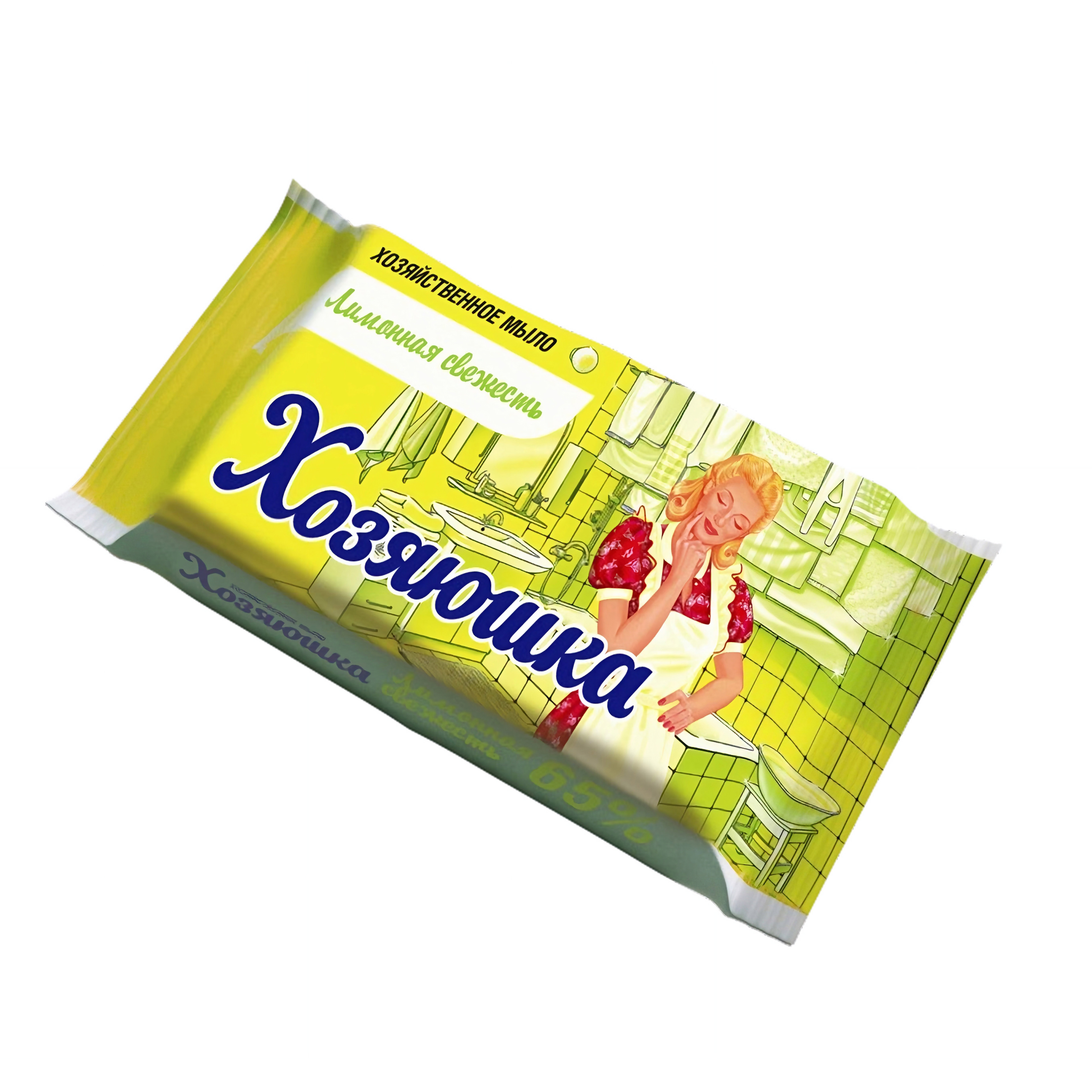 Laundry soap Hozyayushka 65% lemon fresh in bulk